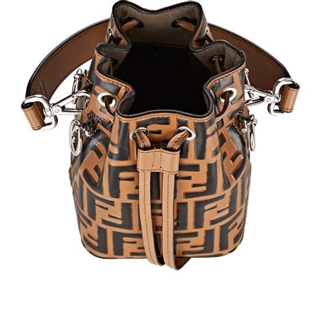 fendi brown mesh mini forever fendi mon trésor bag|FENDI Small Mon Tresor Bucket Bag .